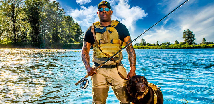 Chad Brown, a Black veteran fly-fisherman, and founder of Soul River Inc.