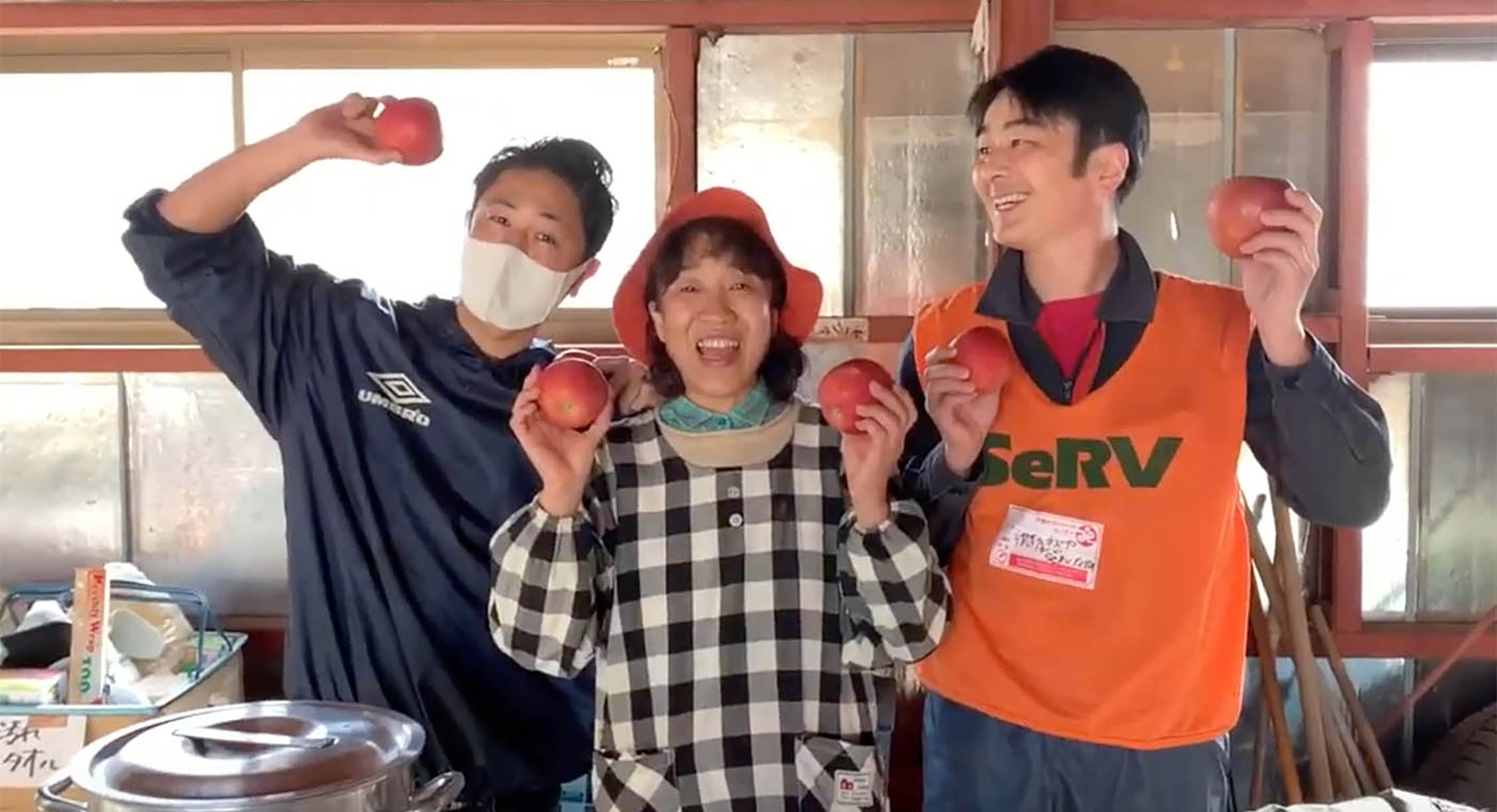Apple farmers in Nagano